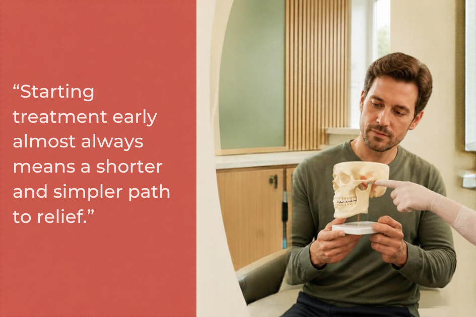 “Starting treatment early almost always means a shorter and simpler path to relief.” - Above and Beyond Dental.png